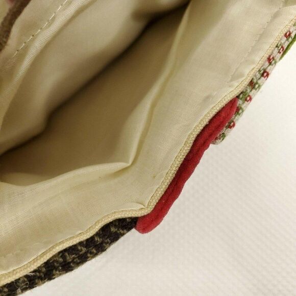 Pier 1 Christmas Stocking Beige Bird Happy Holiday - Picture 7 of 7